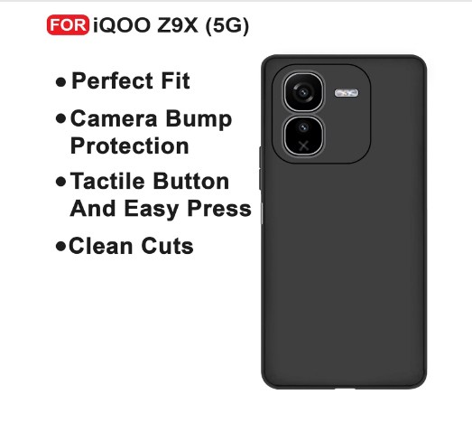 IQOO Z9x Back Cover Soft Silicone Premium Quality_img_1