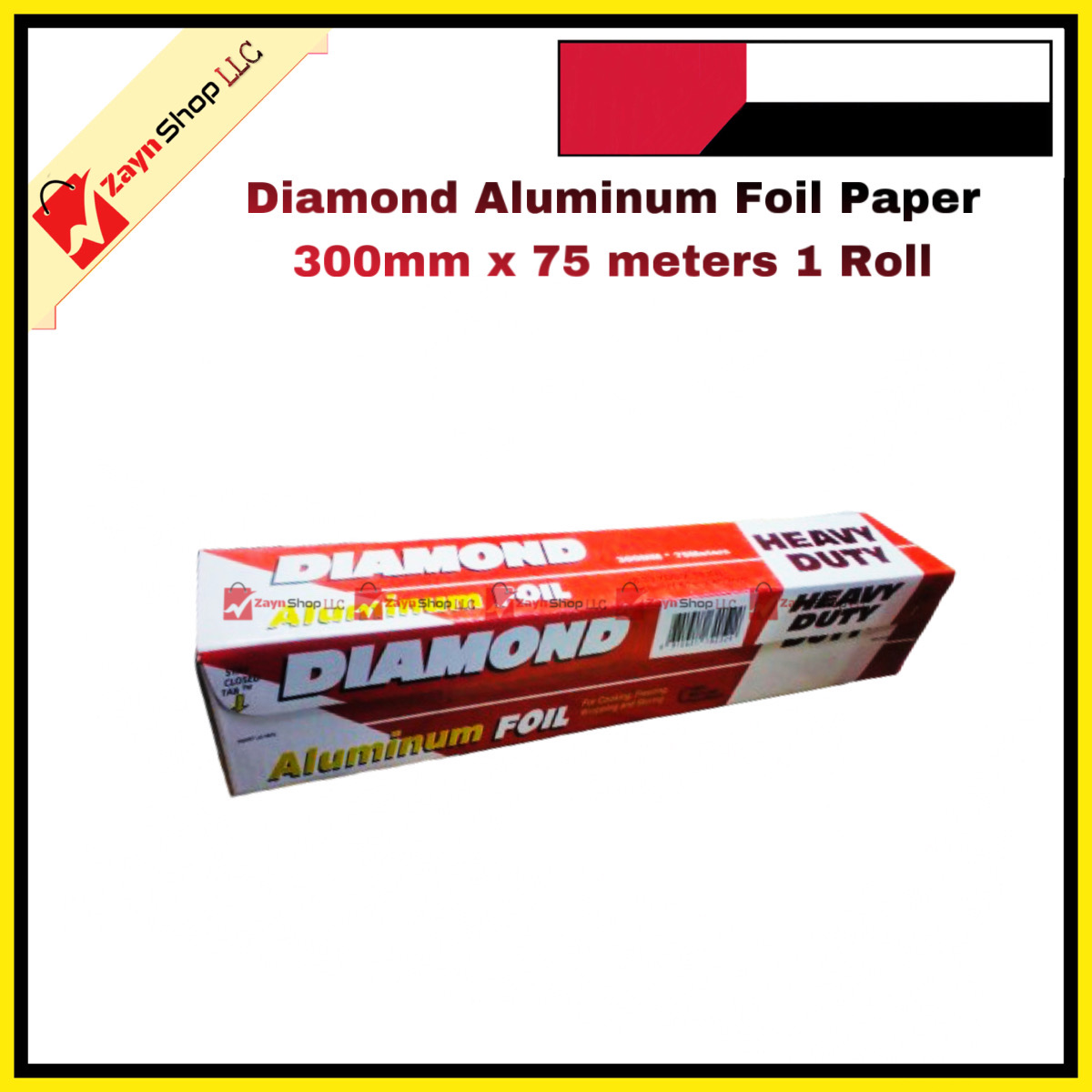 Diamond Aluminum Foil Paper 300mm x 75 meters 1 Roll_img_2