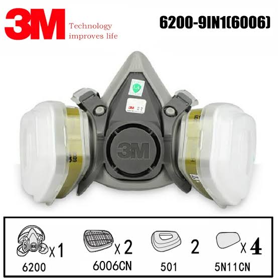 3M™ Half Facepiece Reusable Respirator 6200 With Cartridge