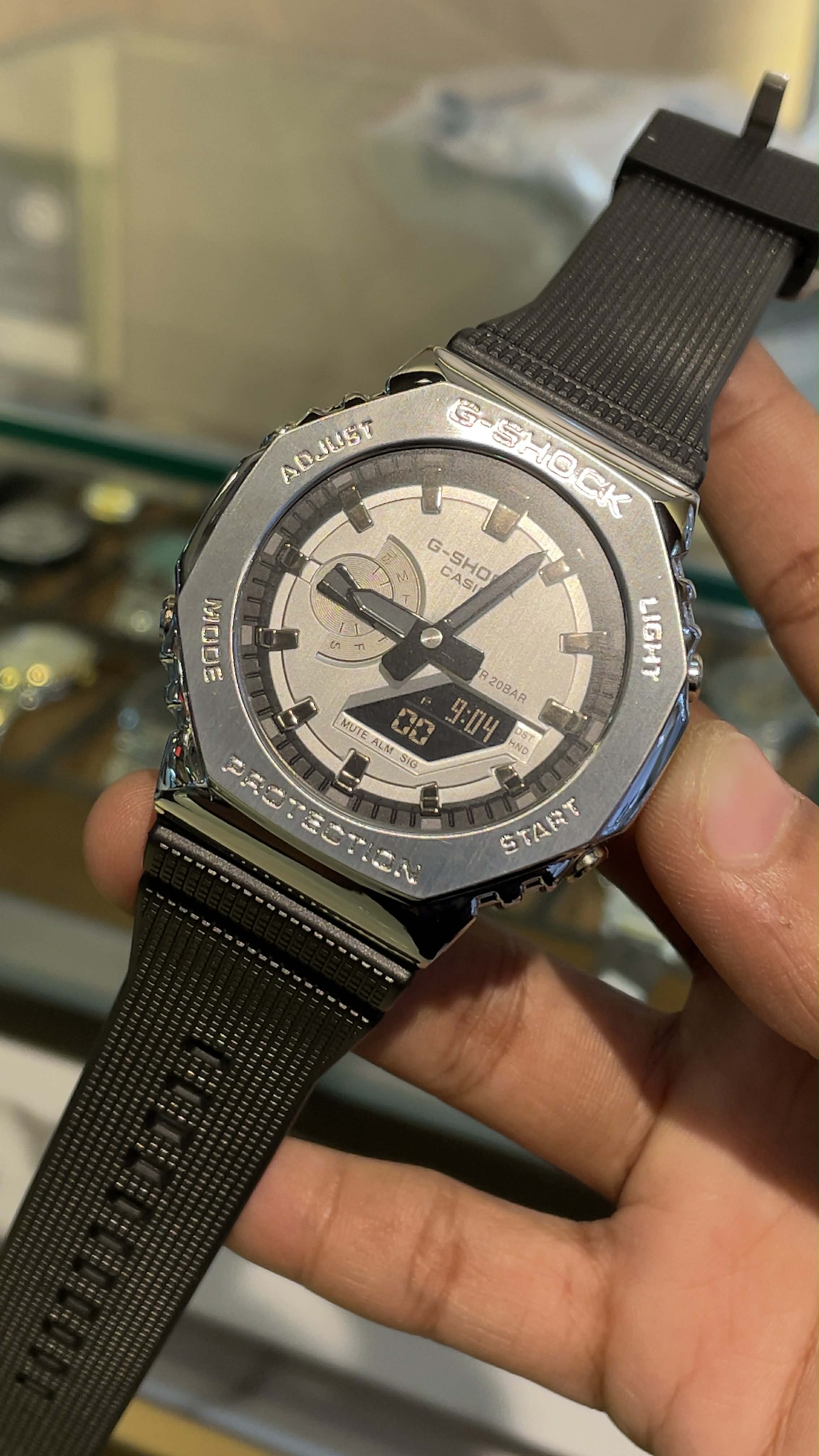 Casio G-Shock GM-2100-1A Silver Dial