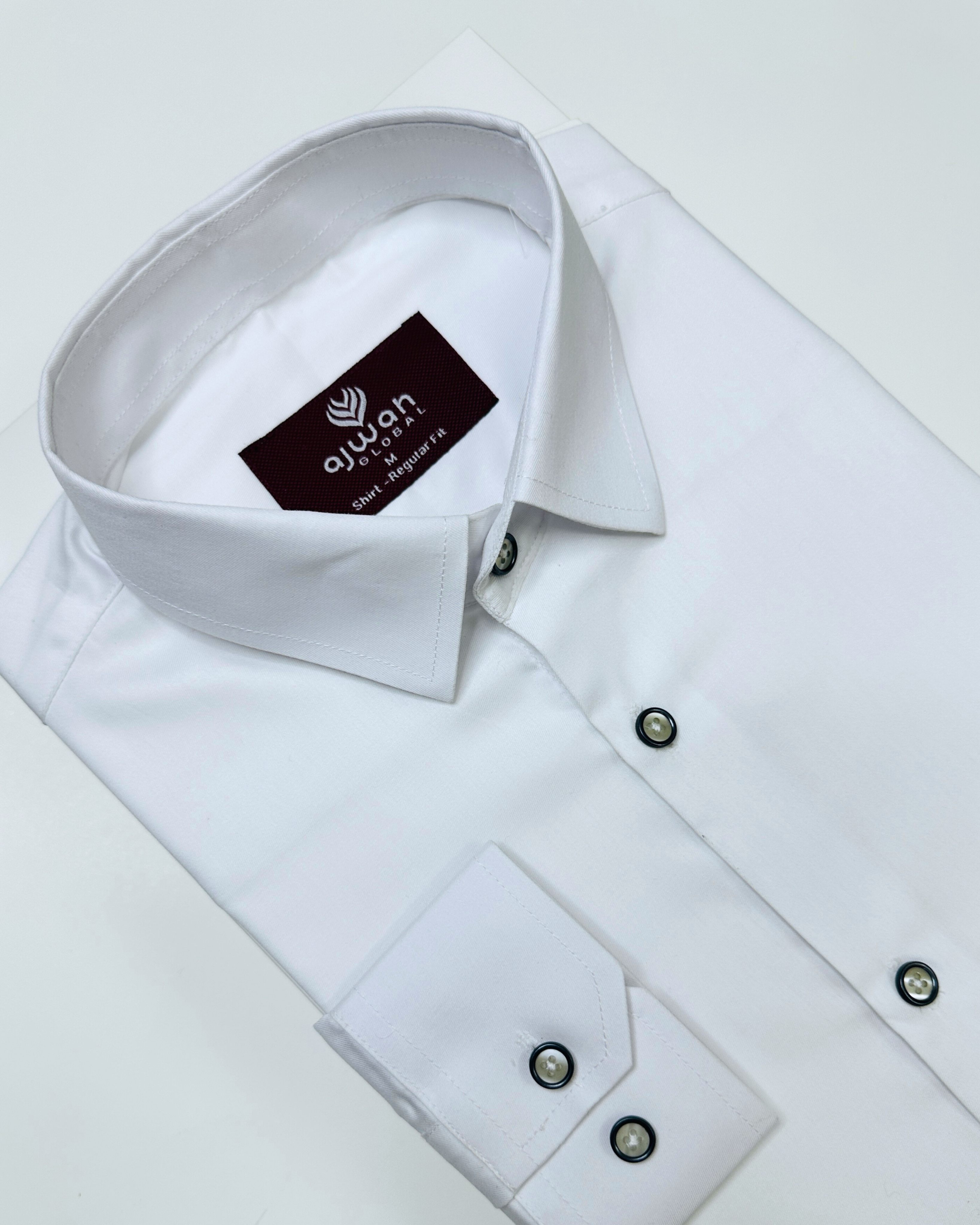 Classic White Solid Shirt – Premium Cotton