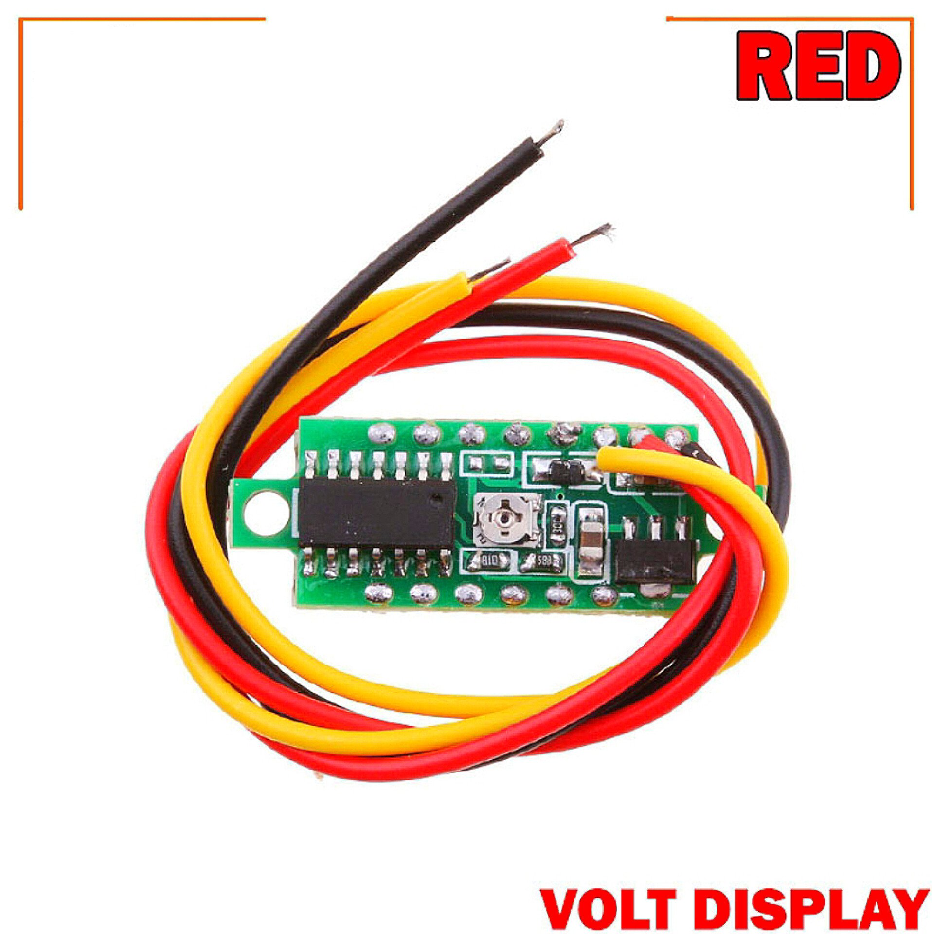 LED Display Mini 0.28 inch DC 0 -100V Digital Voltmeter 100V Volt Panel Indicator Monitor Voltage Meter-1PCS - Compact Digital Voltmeter -Red_img_2