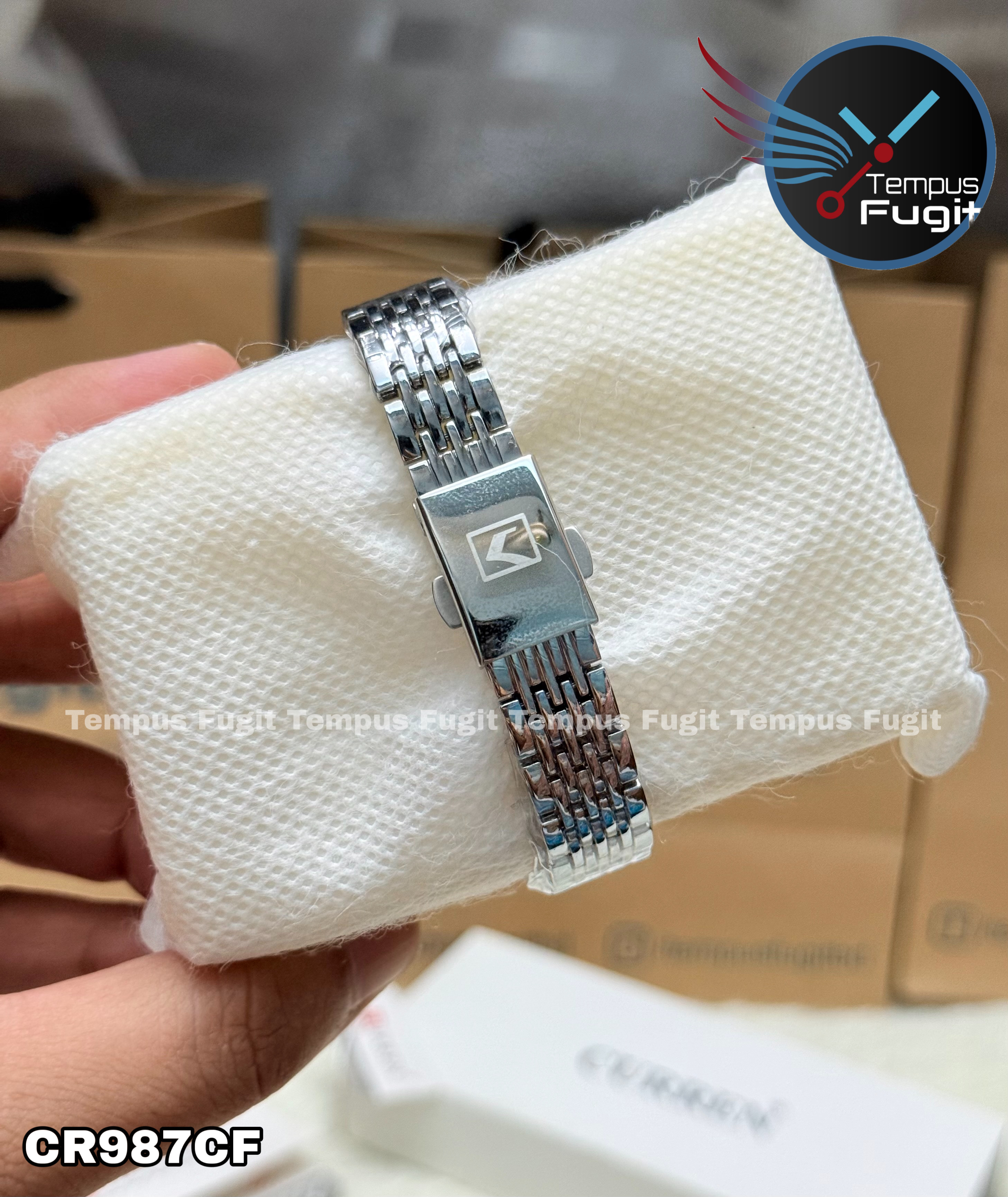 Curren 9093 Ladies Chain Watch- Blue Dial- Silver Bezel- Silver Chain- TF Code CR987CF_img_9