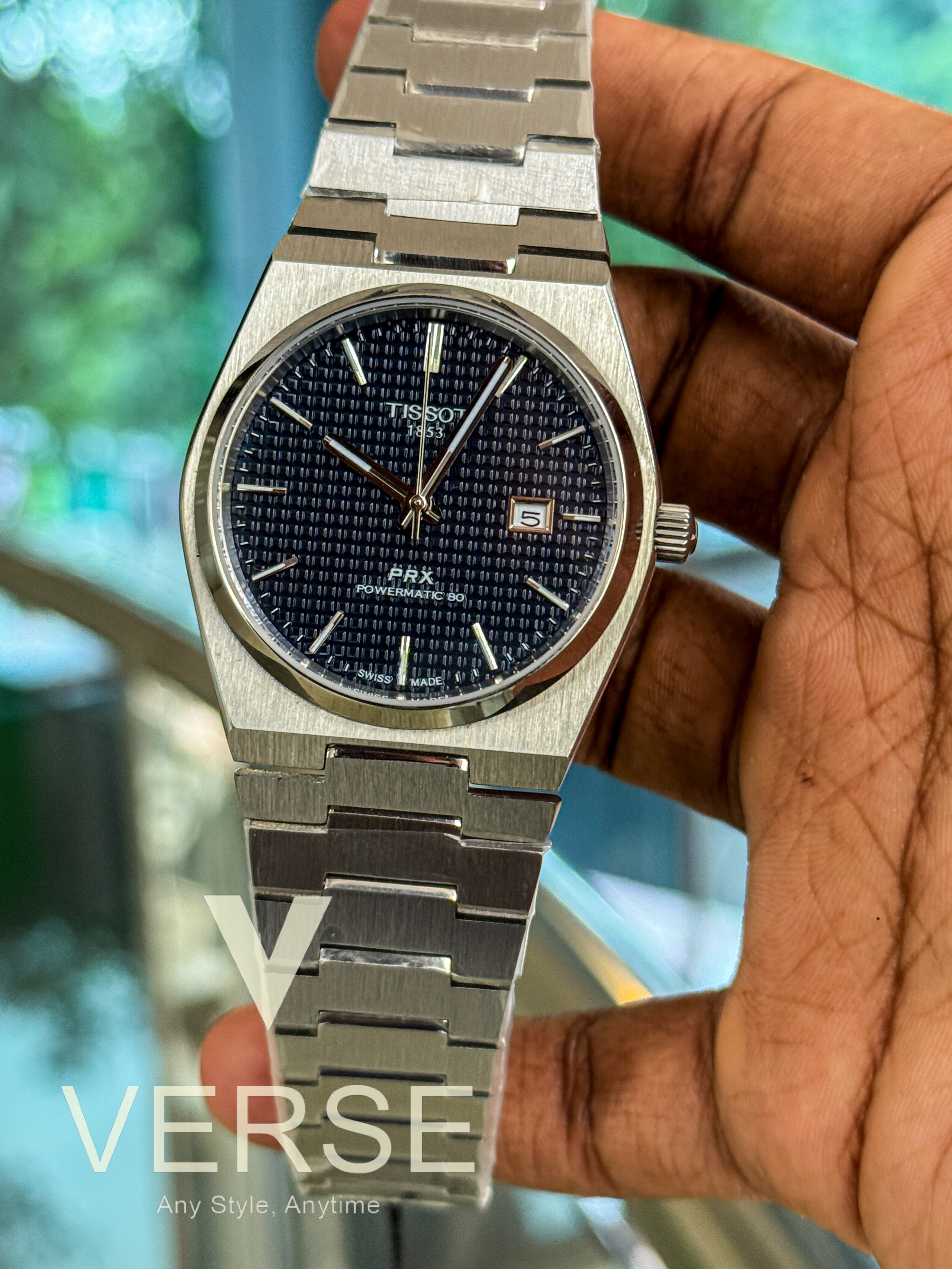 Tissot PRX 1:1 Blue waffle dial automatic