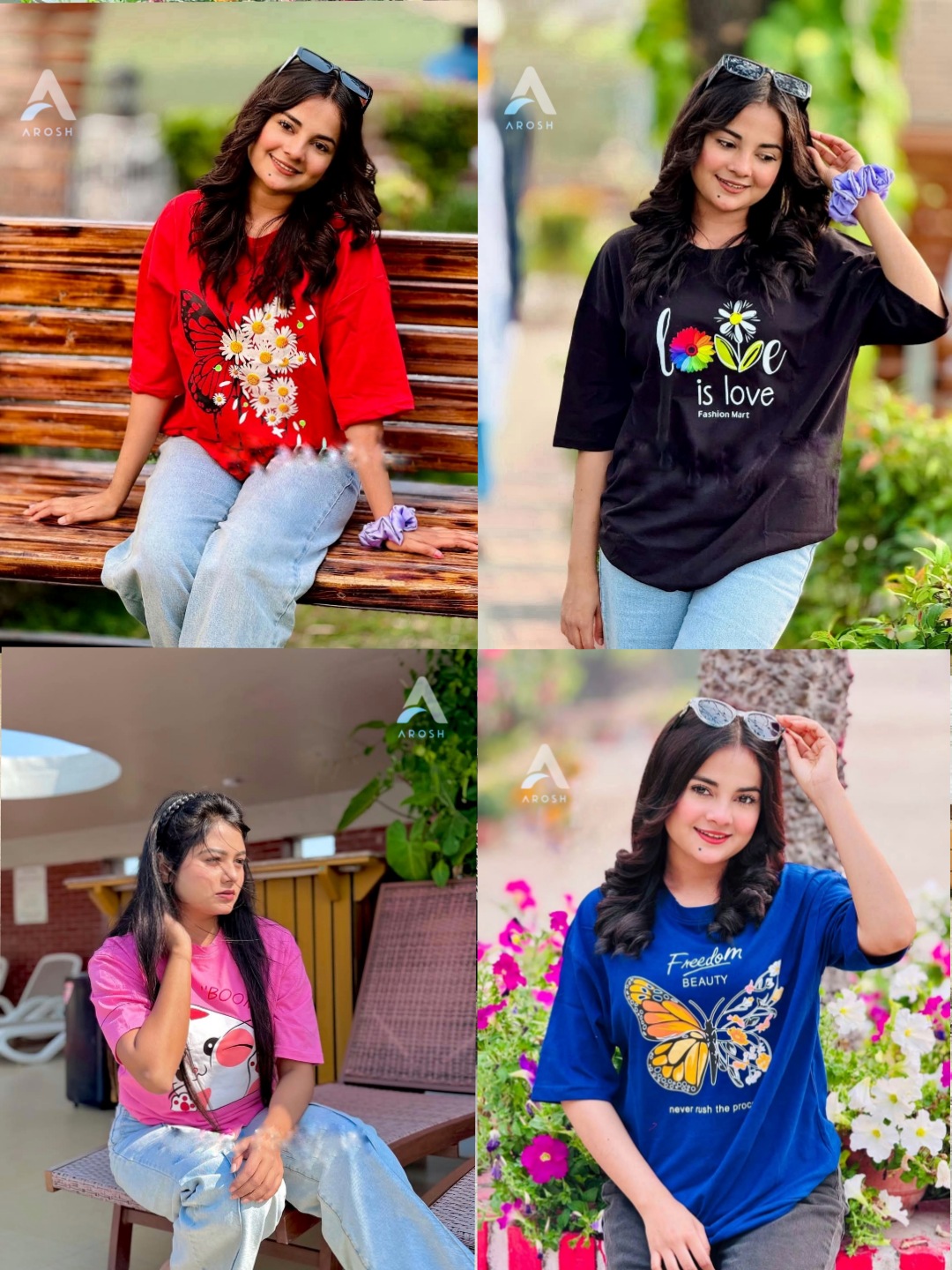 4 Pcs Ladies T-Shirt Combo Offer_img_3