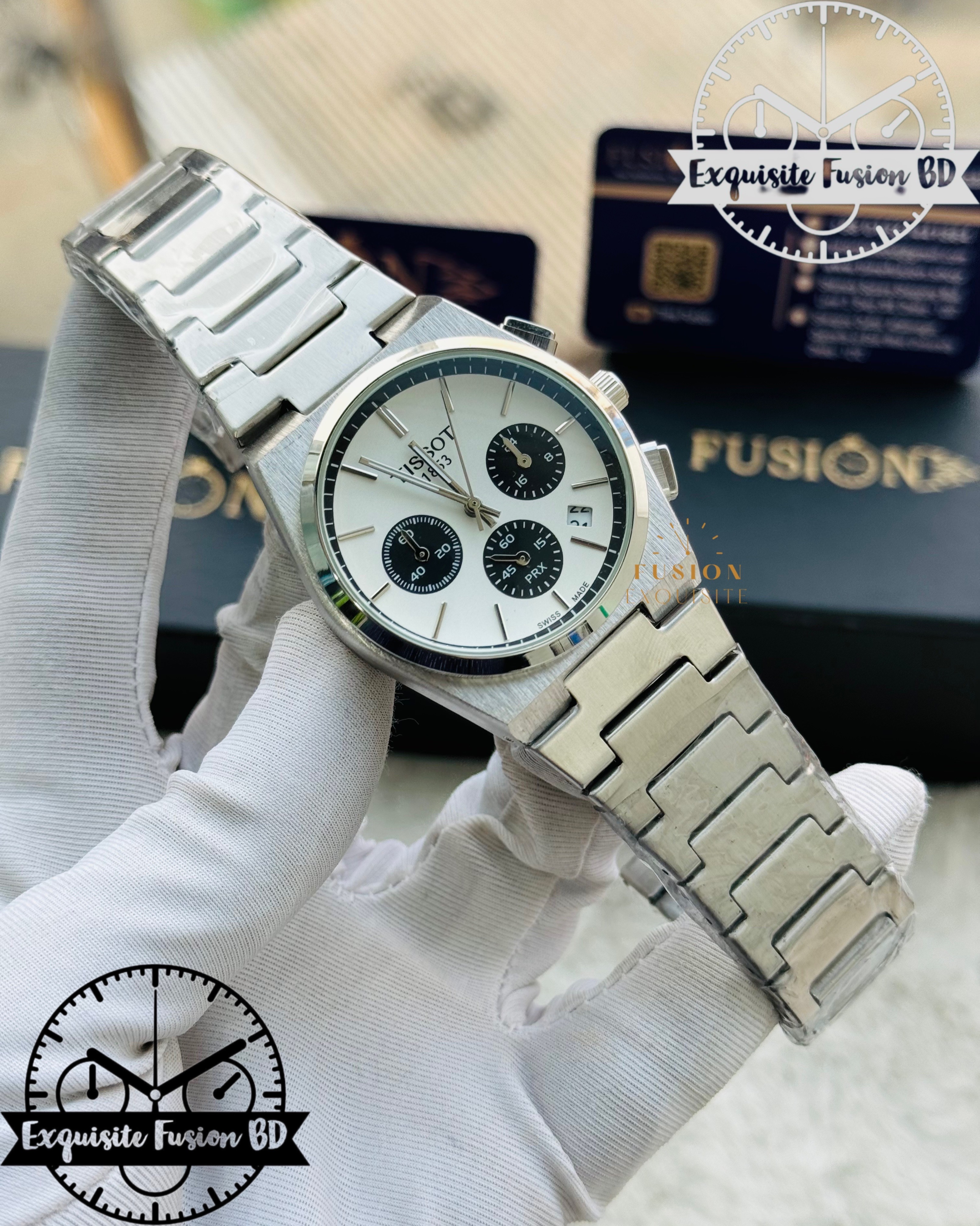 Tissot PRX Panda Chronograph Watch (AA Grade)