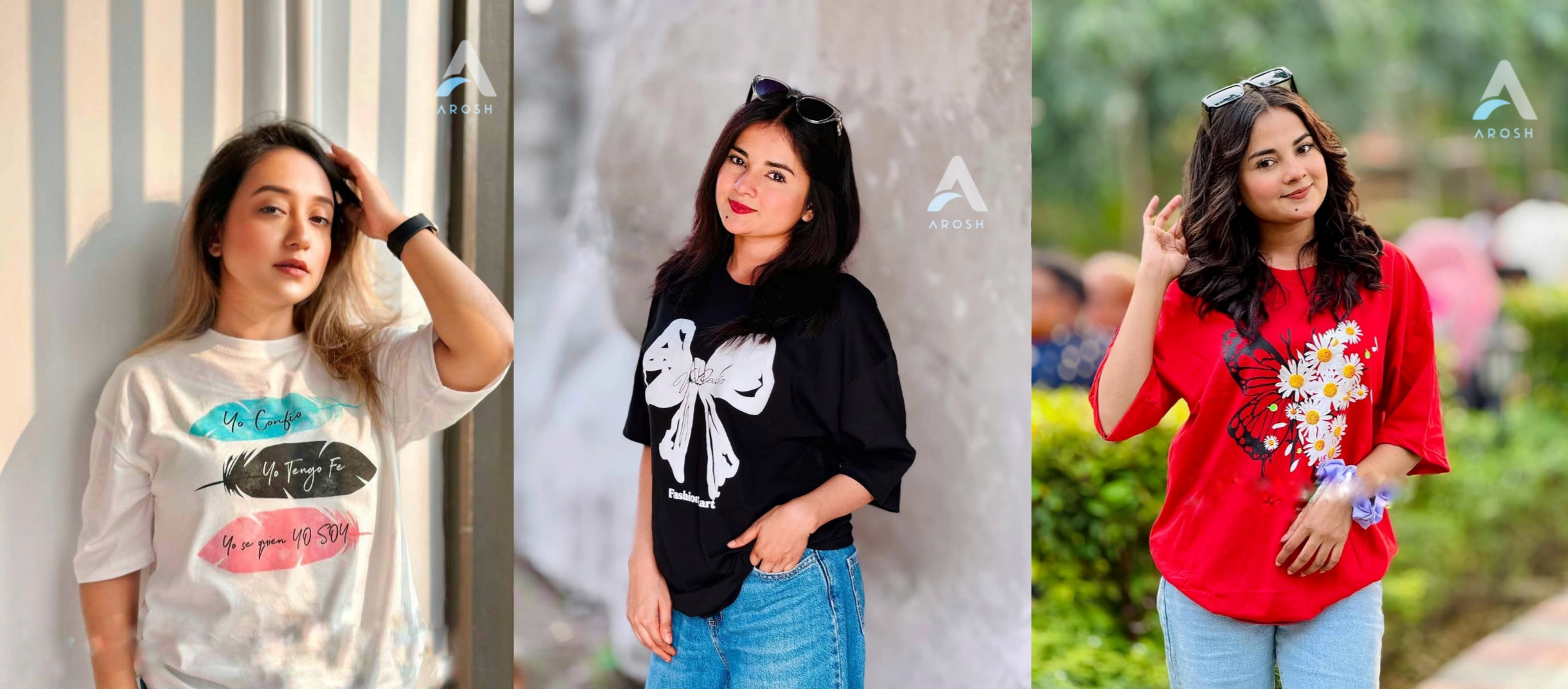 3 Pcs Ladies T-Shirt Combo_img_1