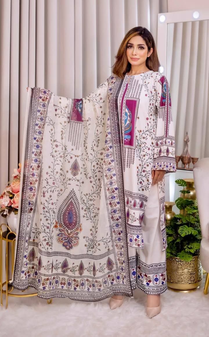 Purple Pakistani inspaird 3 piece - Image 4