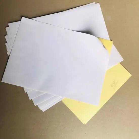 Offset Sticker Paper A4 Size Self Adhesive Label white color 10 pcs_img_3