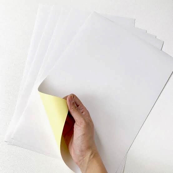 Offset Sticker Paper A4 Size Self Adhesive Label white color 10 pcs_img_4