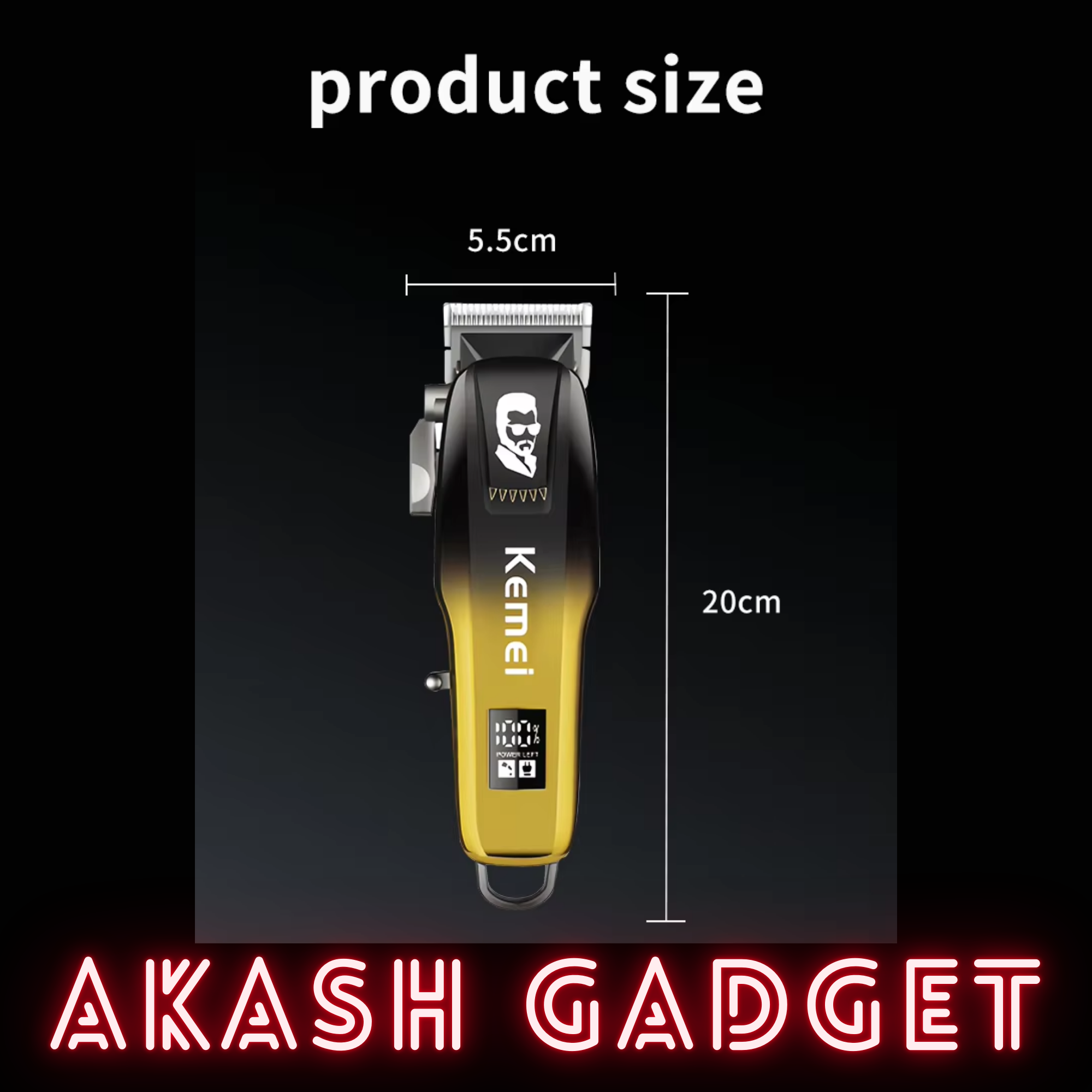 Kemei KM-709A Professional Trimmer and Hair Clipper_img_5