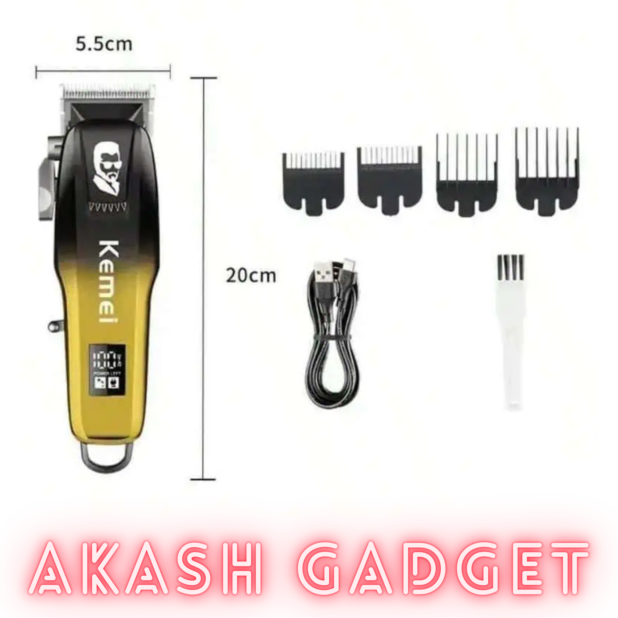 Kemei KM-709A Professional Trimmer and Hair Clipper_img_7