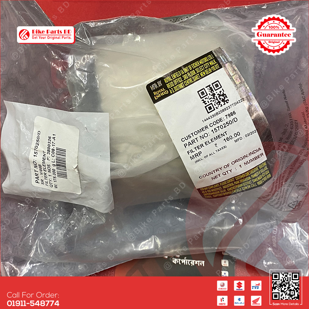 Air Filter for Royal Enfield Bullet, Hunter, Classic, Meteor bike._img_1