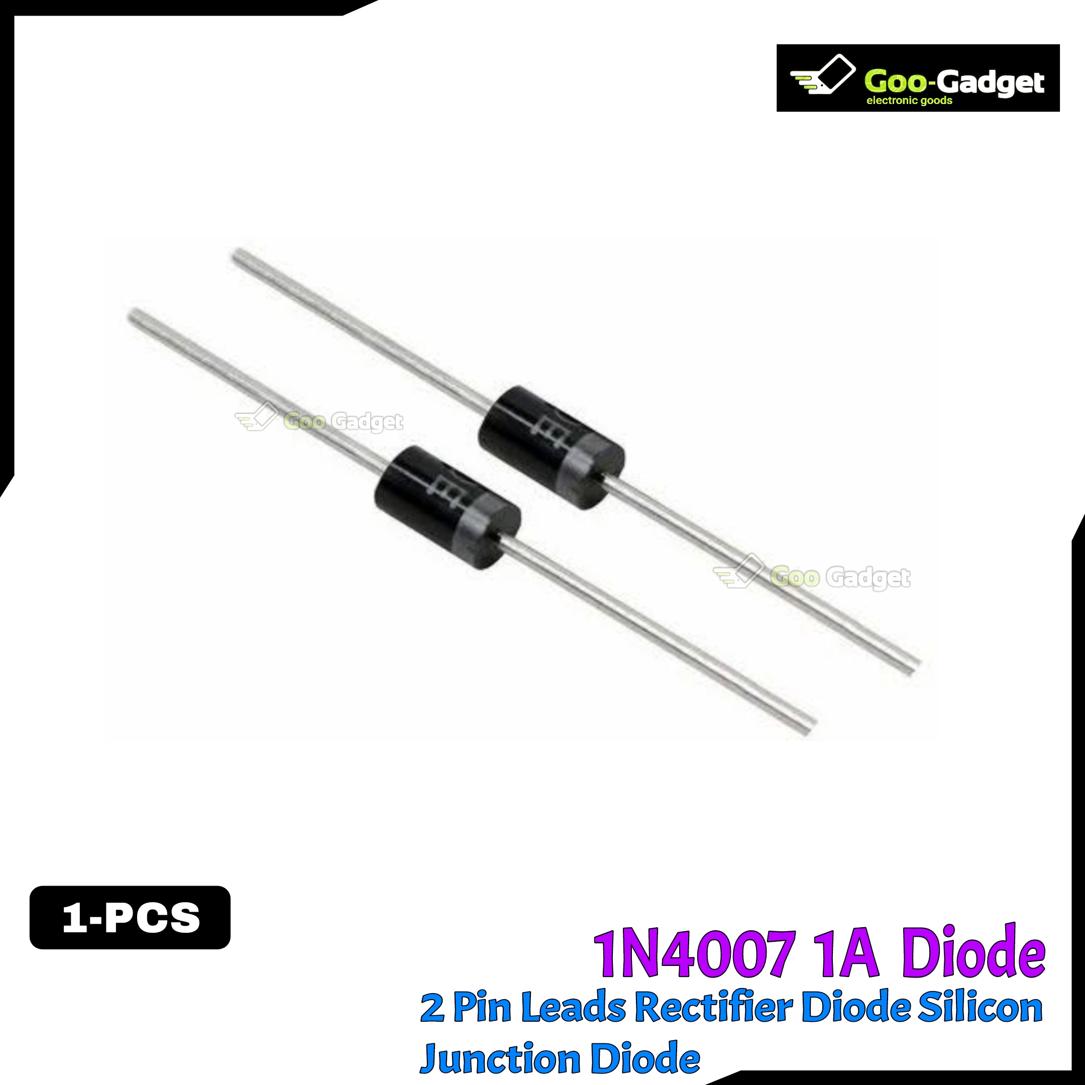 1N4007 Rectifier Diode | 1A 1000V General Purpose Silicon Junction Diode