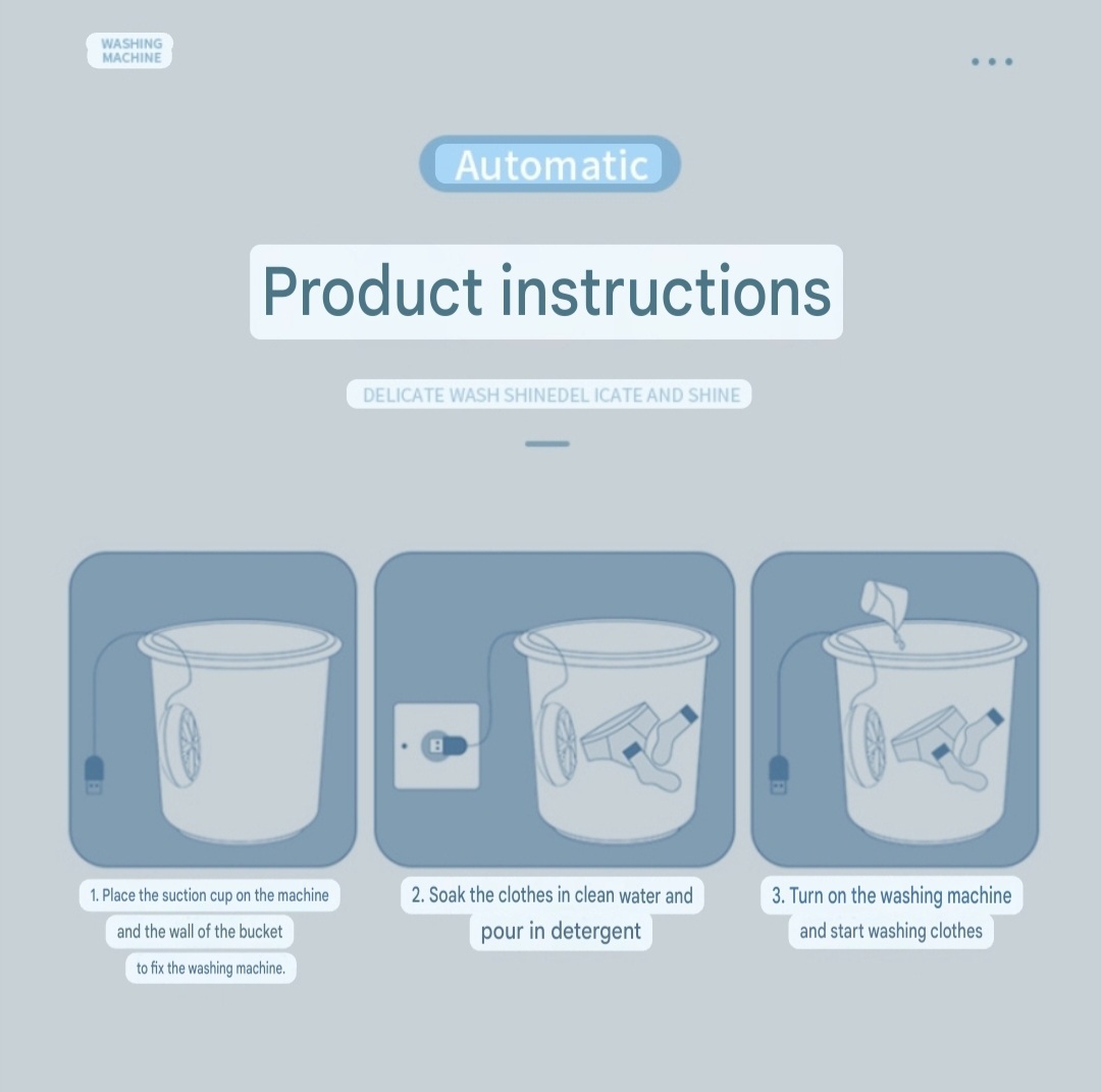 Turbine Wash Portable Washing Machine [Dormitory USB Bucket washer]_img_10