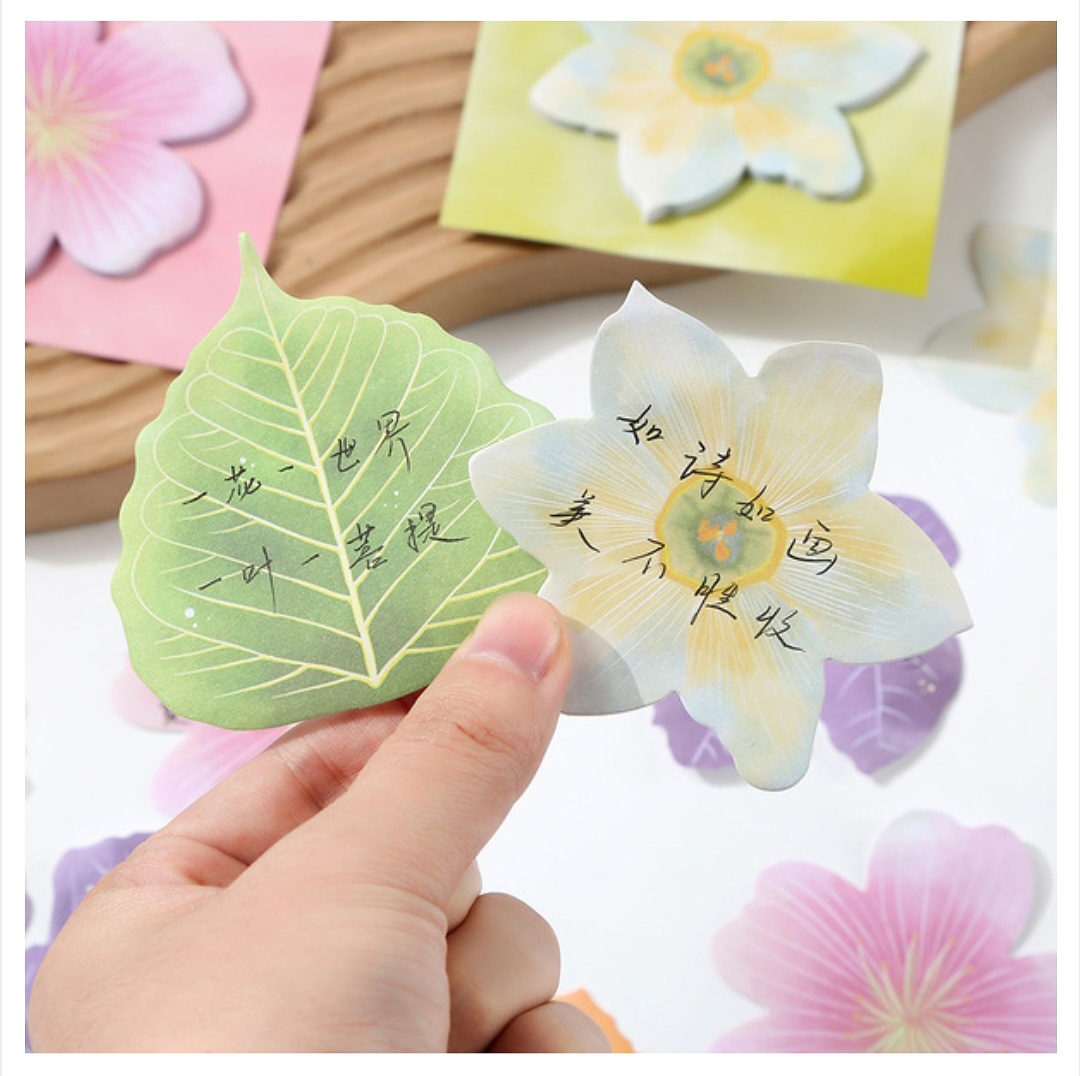 Leaves and flowers shaped sticky notes / cute sticky notes_img_1