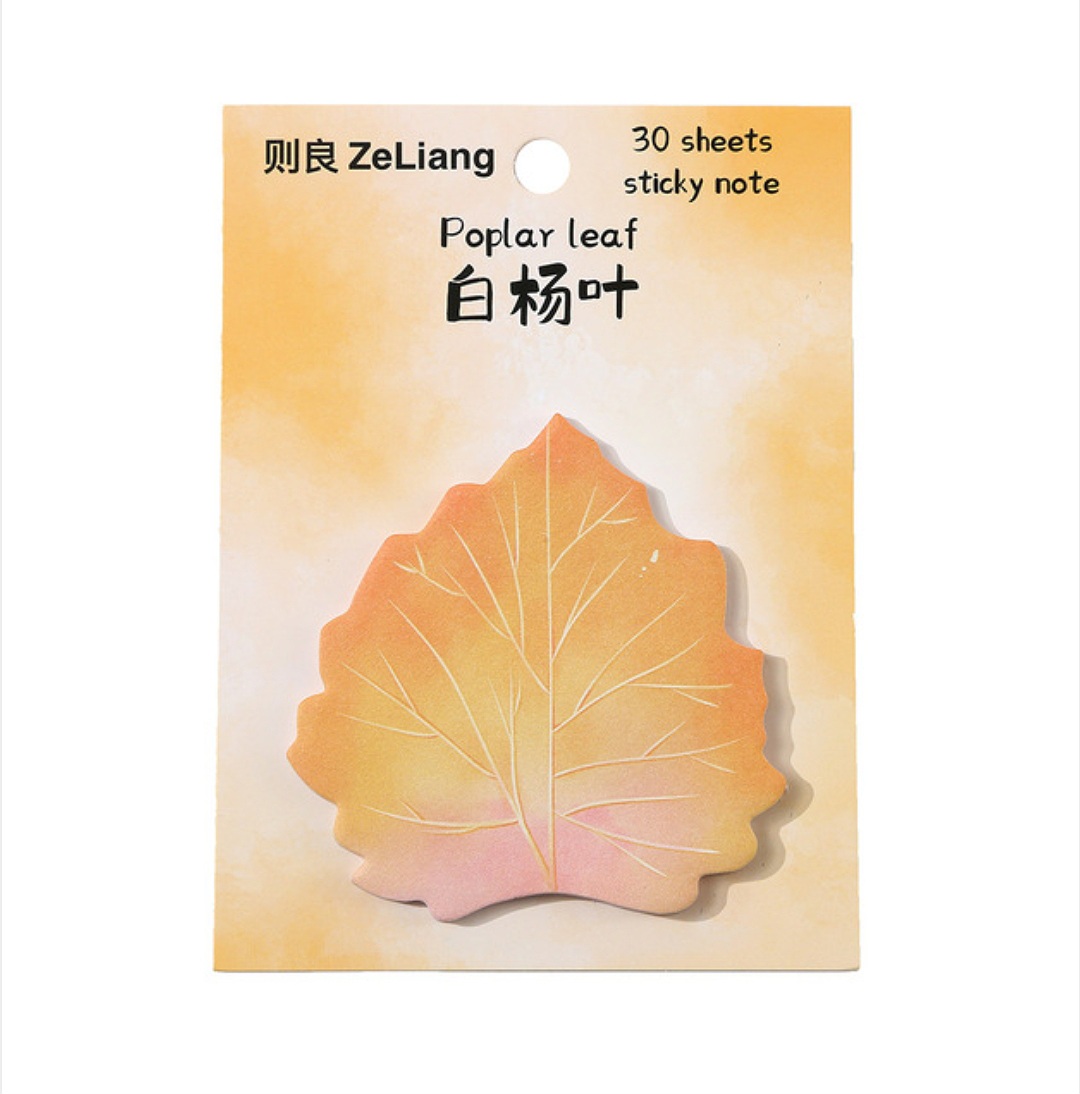 Leaves and flowers shaped sticky notes / cute sticky notes