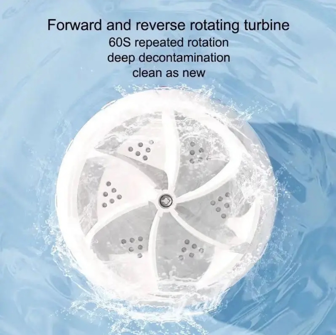 Turbine Wash Portable Washing Machine [Dormitory USB Bucket washer]_img_4
