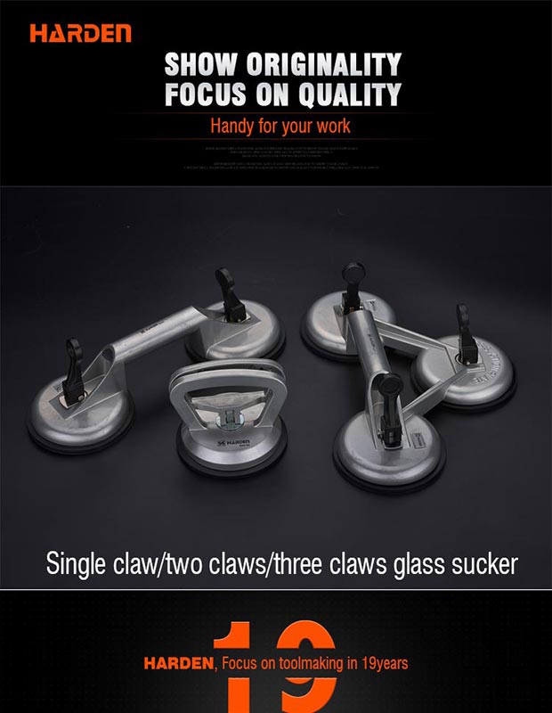 HARDEN Glass Holder, 118mm in Dia, Single Head Suction Plate, Single Claw Suction Lifter, Dent Puller, Made of Aluminum Alloy; 620605_img_5