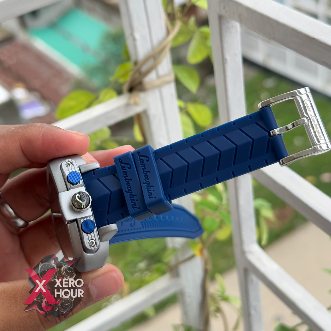 Lamborghini Sport Silicon Strap Watch | Blue Strap_img_3