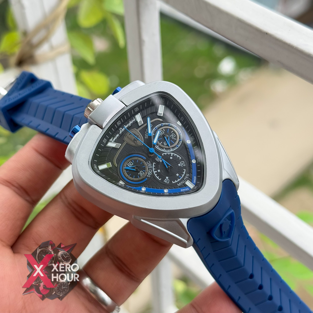 Lamborghini Sport Silicon Strap Watch | Blue Strap_img_5