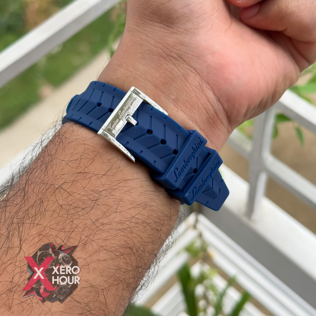 Lamborghini Sport Silicon Strap Watch | Blue Strap_img_8