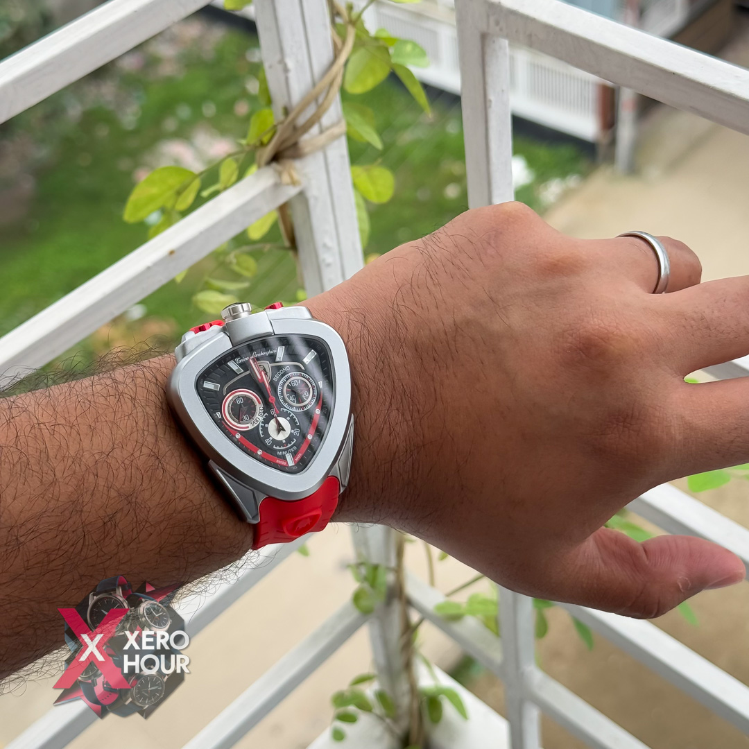 Lamborghini Sport Silicon Strap Watch | Red Strap_img_5