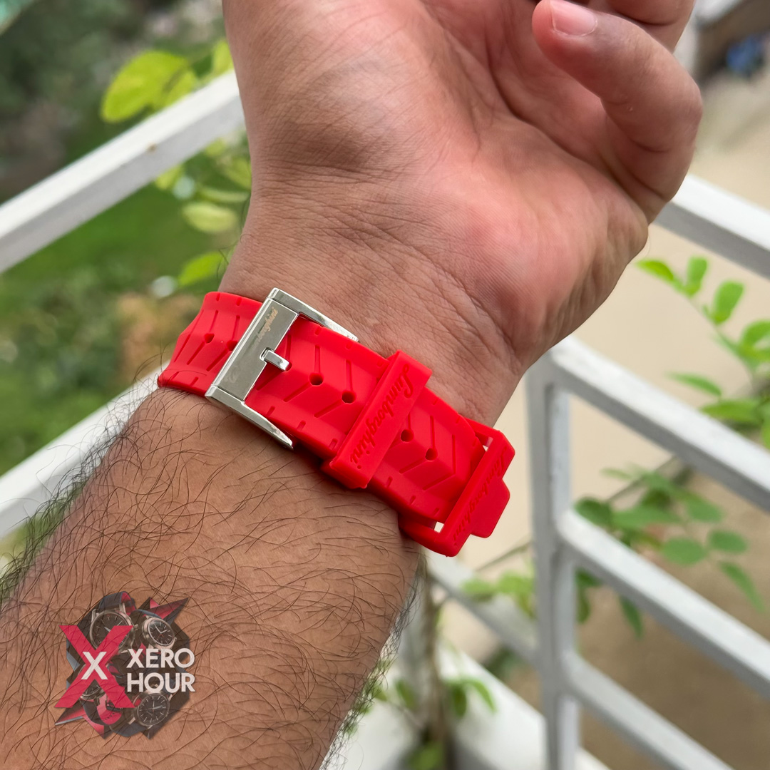 Lamborghini Sport Silicon Strap Watch | Red Strap_img_6