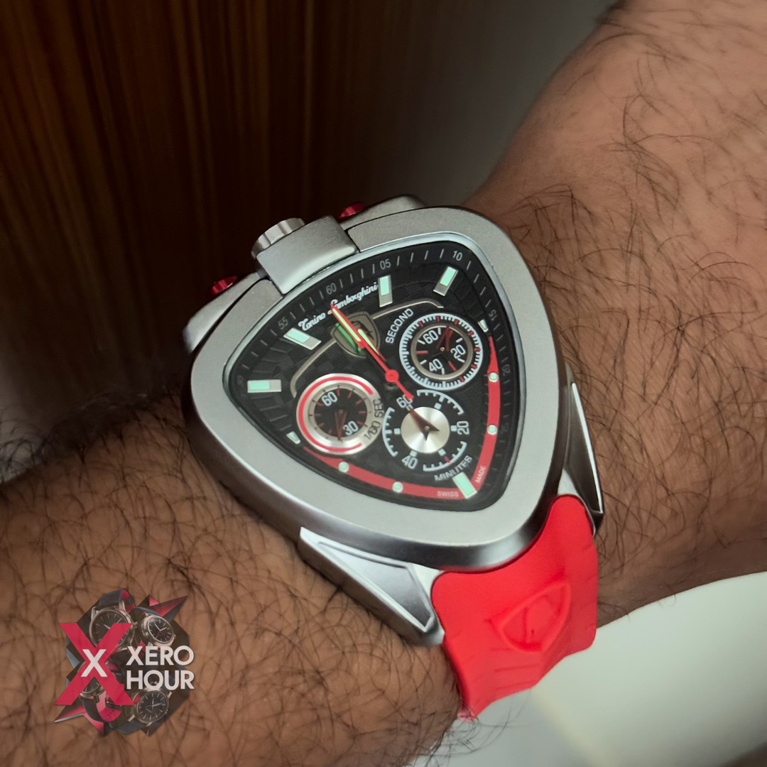 Lamborghini Sport Silicon Strap Watch | Red Strap_img_7