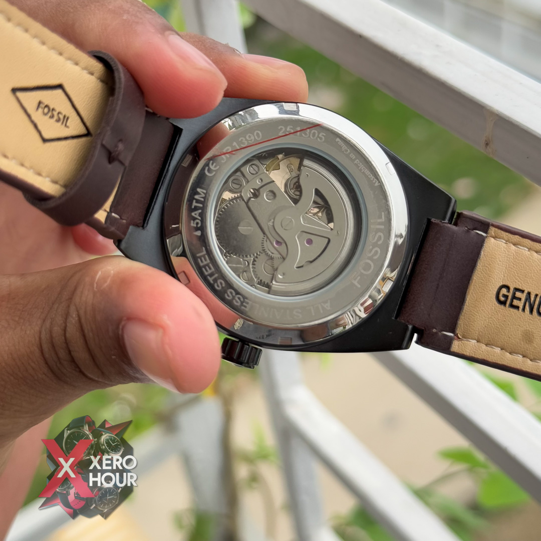 Fossil Automatic movement Watch | Darc Chocolate belt Matte body_img_3
