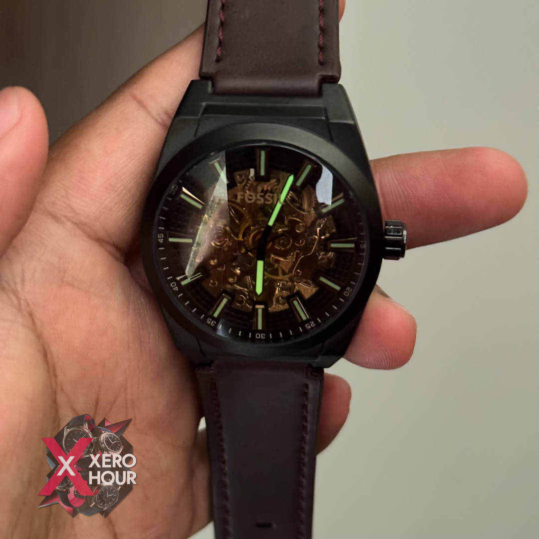 Fossil Automatic movement Watch | Darc Chocolate belt Matte body_img_6