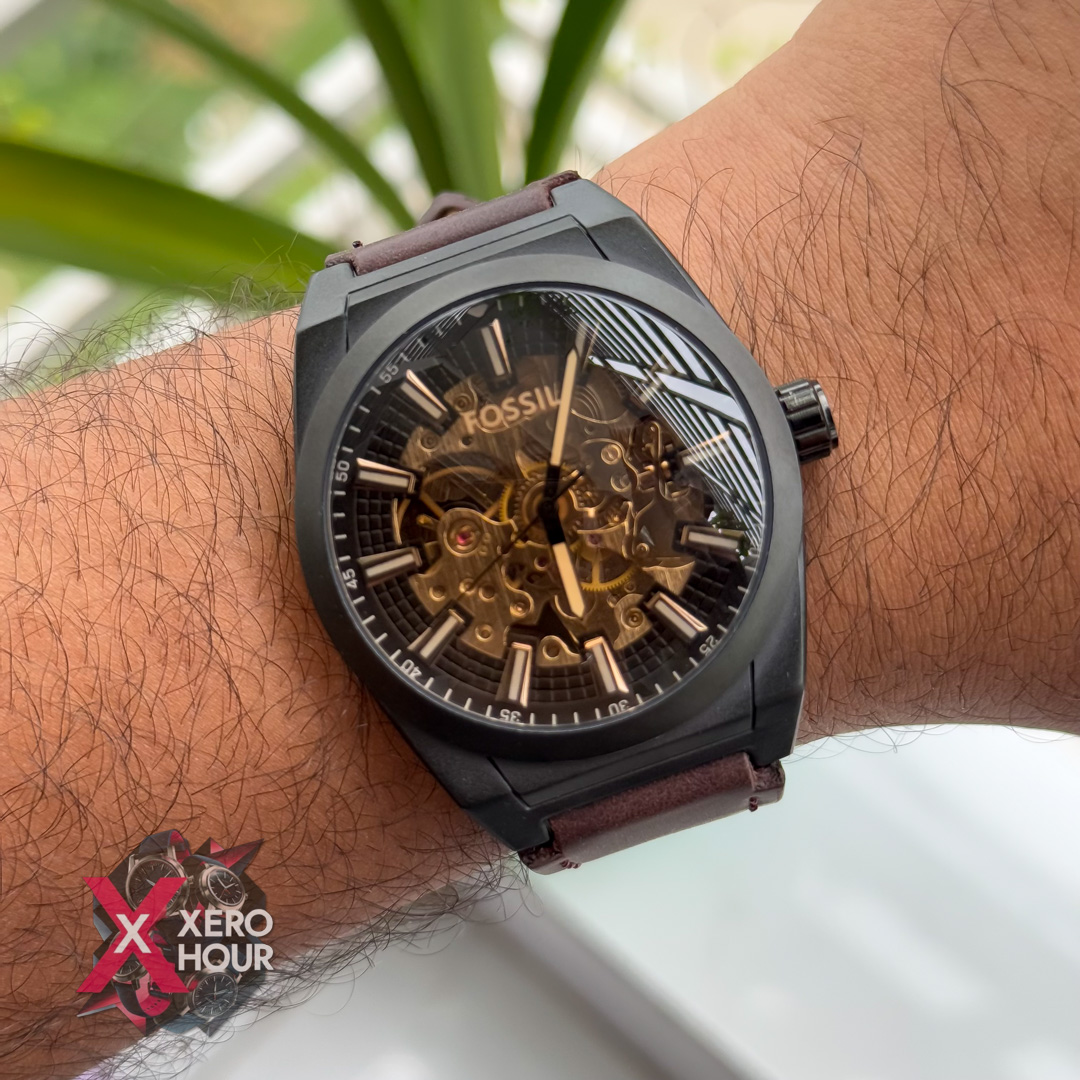 Fossil Automatic movement Watch | Darc Chocolate belt Matte body_img_7