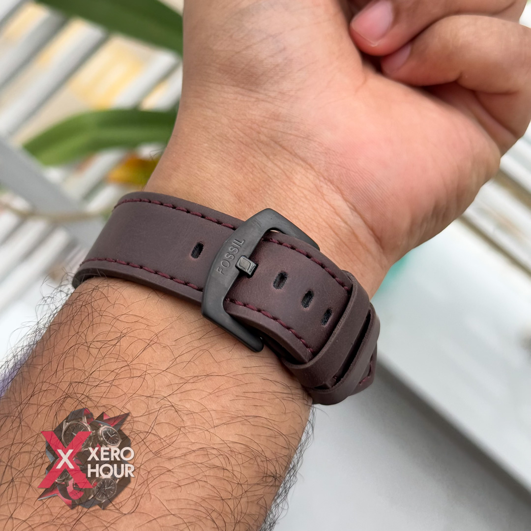 Fossil Automatic movement Watch | Darc Chocolate belt Matte body_img_8