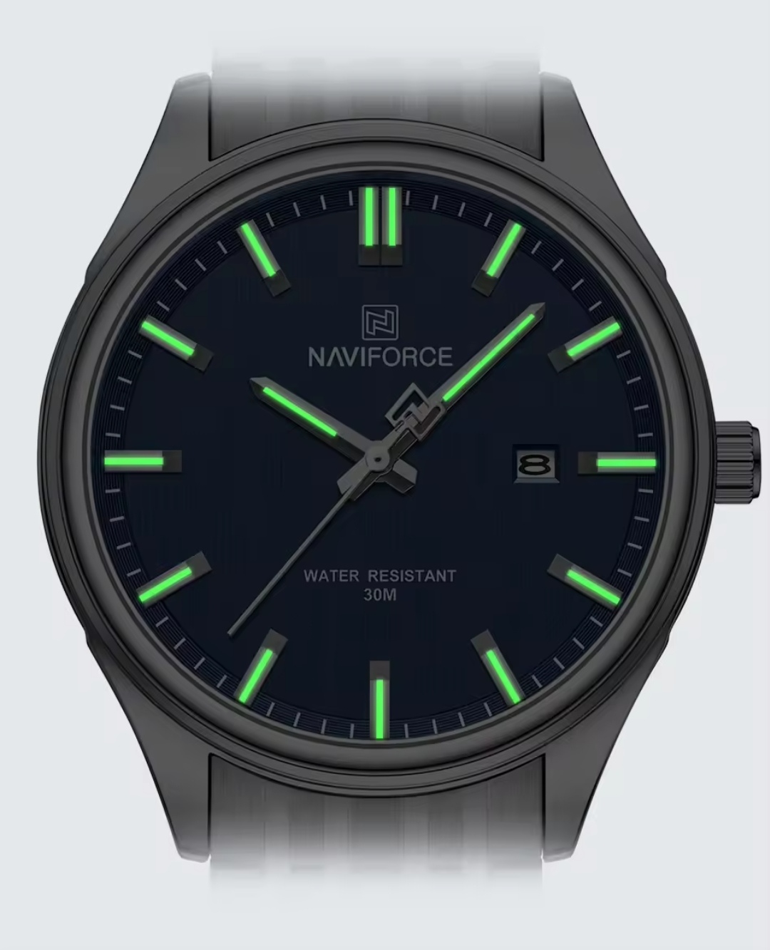 Naviforce 8039 Ladies Chain Watch- Blue Dial- Silver Bezel- Silver Chain- TF Code NF862/4CF_img_3