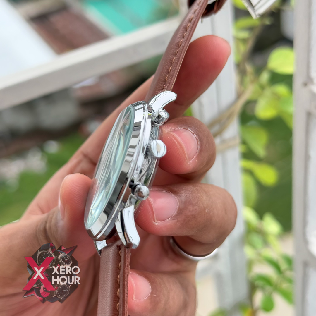 Fossil Chronograph | Brown belt | Blue watch phase_img_2