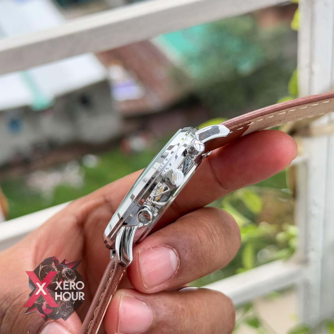 Fossil Chronograph | Brown belt | Green Watch phase_img_3