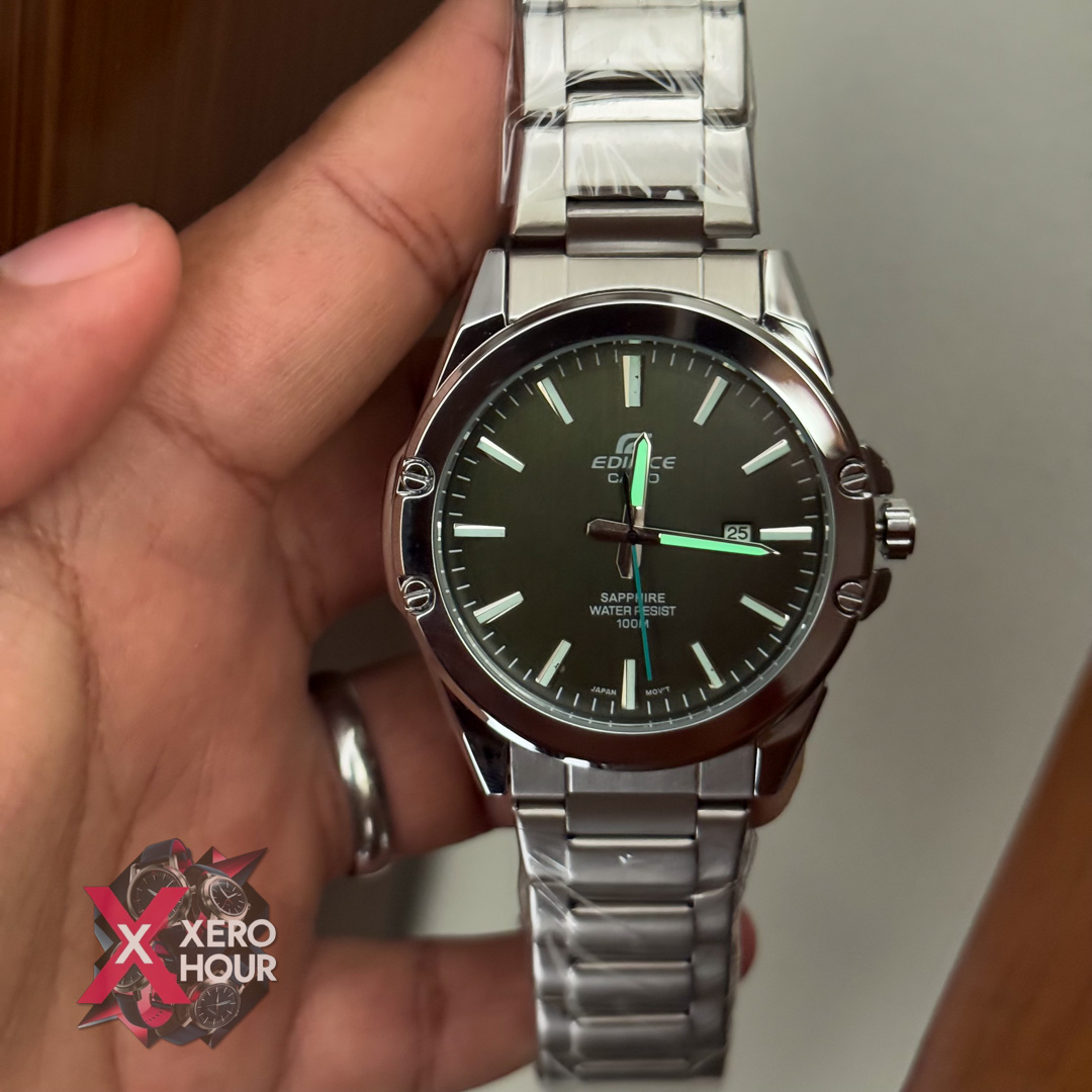 Edifice AA Grade | SS body Date Just | Green Dial_img_8