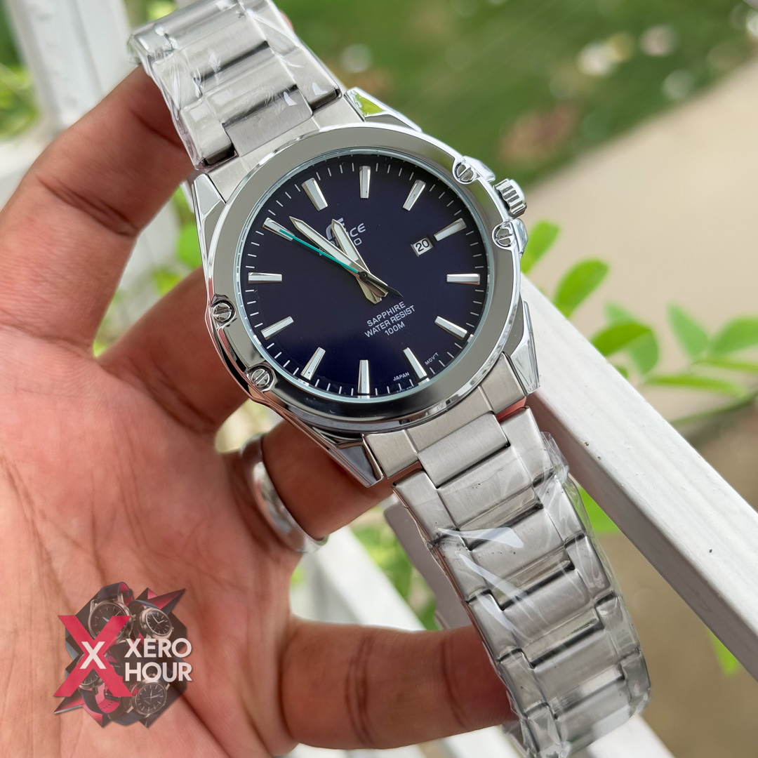 Edifice AA Grade | SS body Date Just | Blue Dial