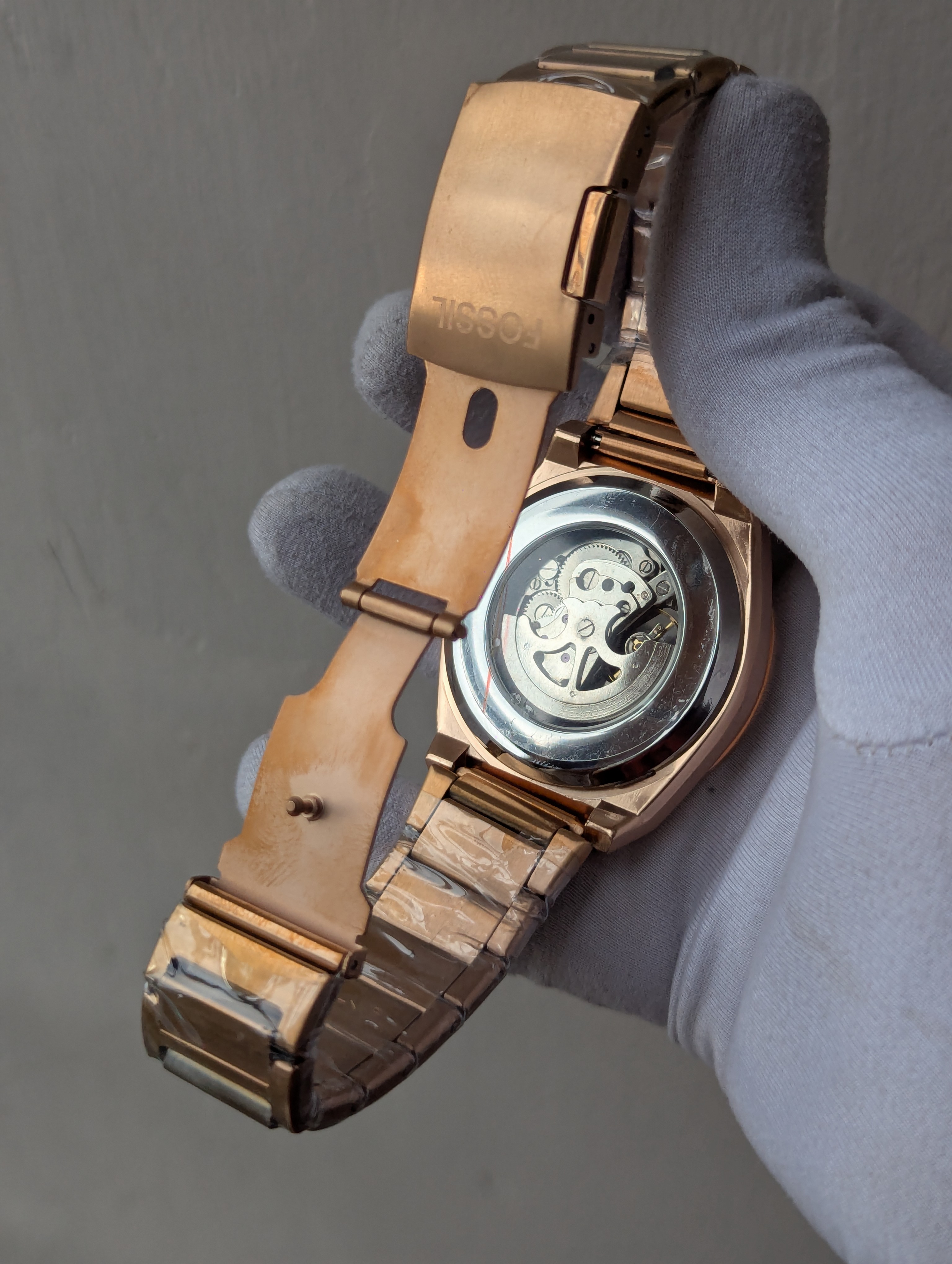 Fossil Mechanical Watch Copper_img_3