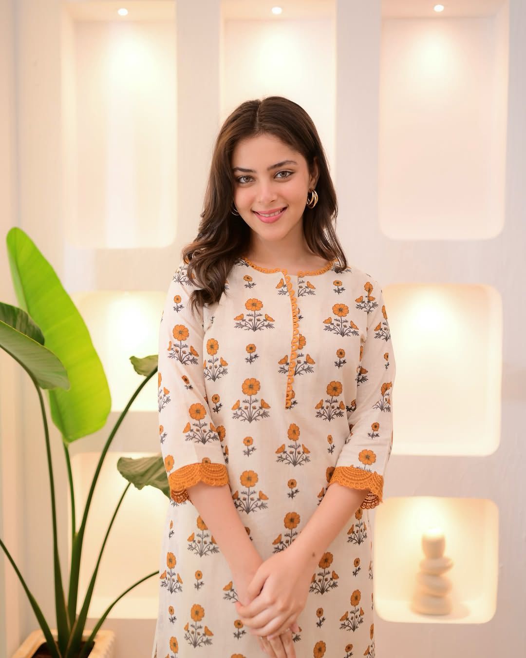 Bagru Floral Block Printed Suit - Image 4