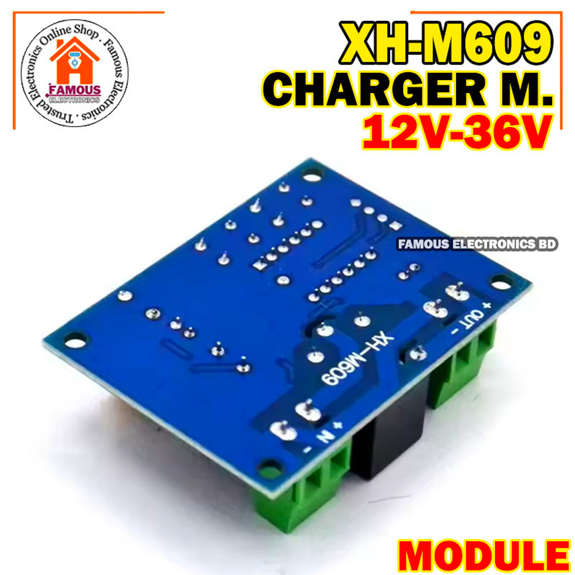 XH-M609 DC 12V-36V Charger Module Voltage OverDischarge Protection Precise Undervoltage Protection Module Board_img_4