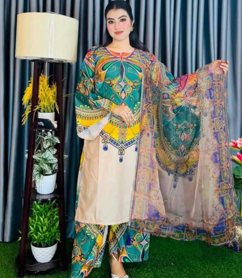 Butterfly Pakistani inspired 3pcs - Image 5