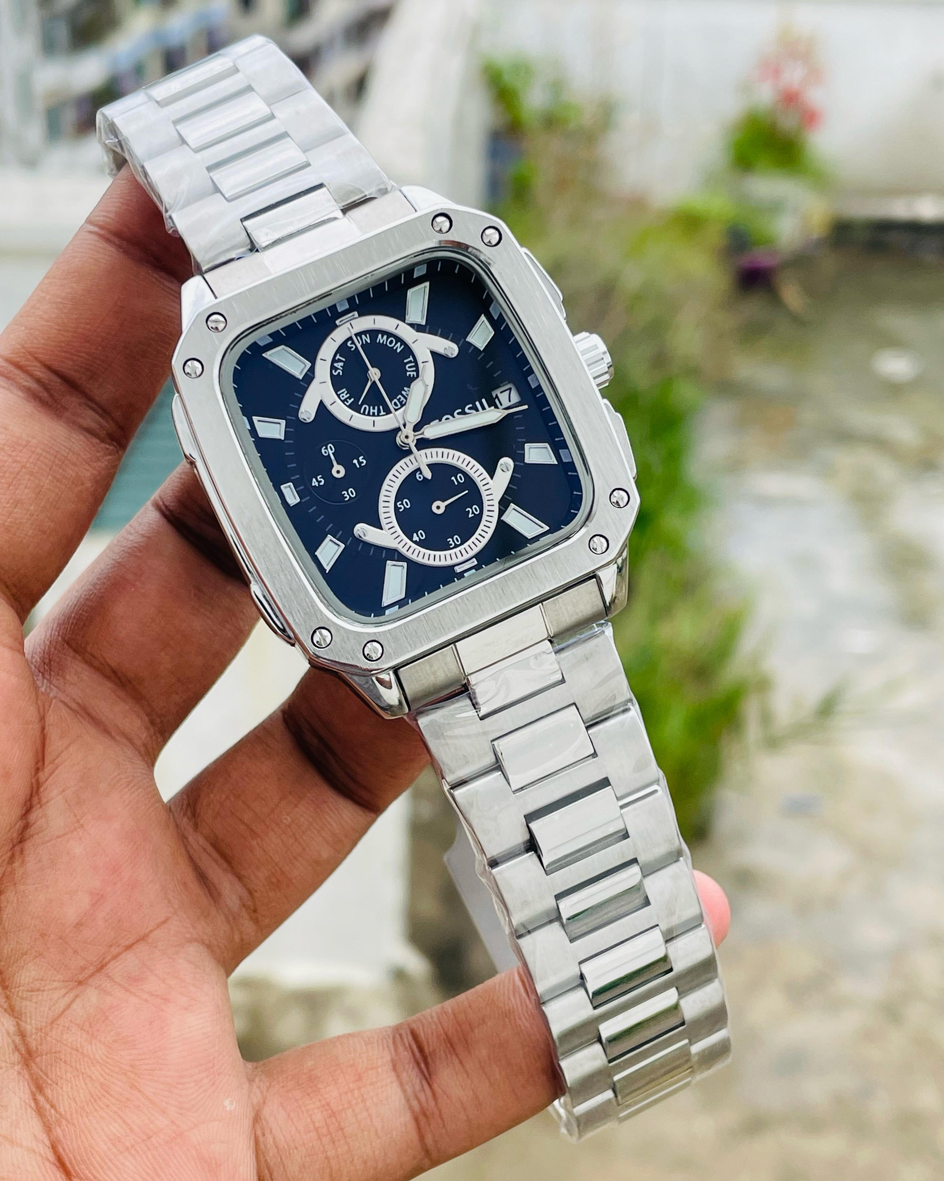 Fossil Chronograph Square Watch (AA Grade)