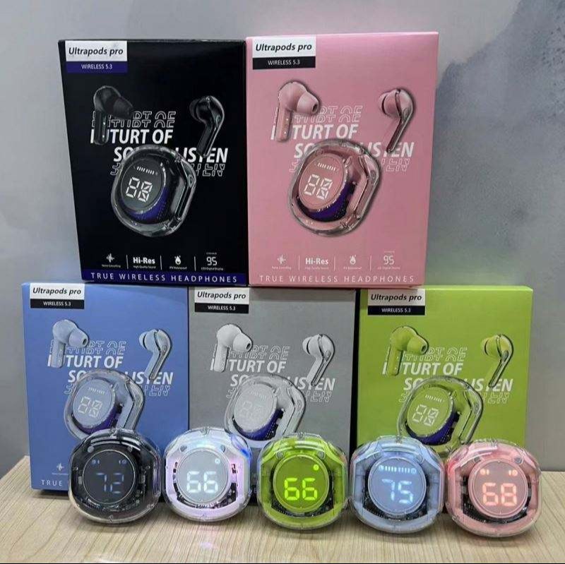 Transparent Ultrapods pro True Wireless Earbuds – Random Color_img_1