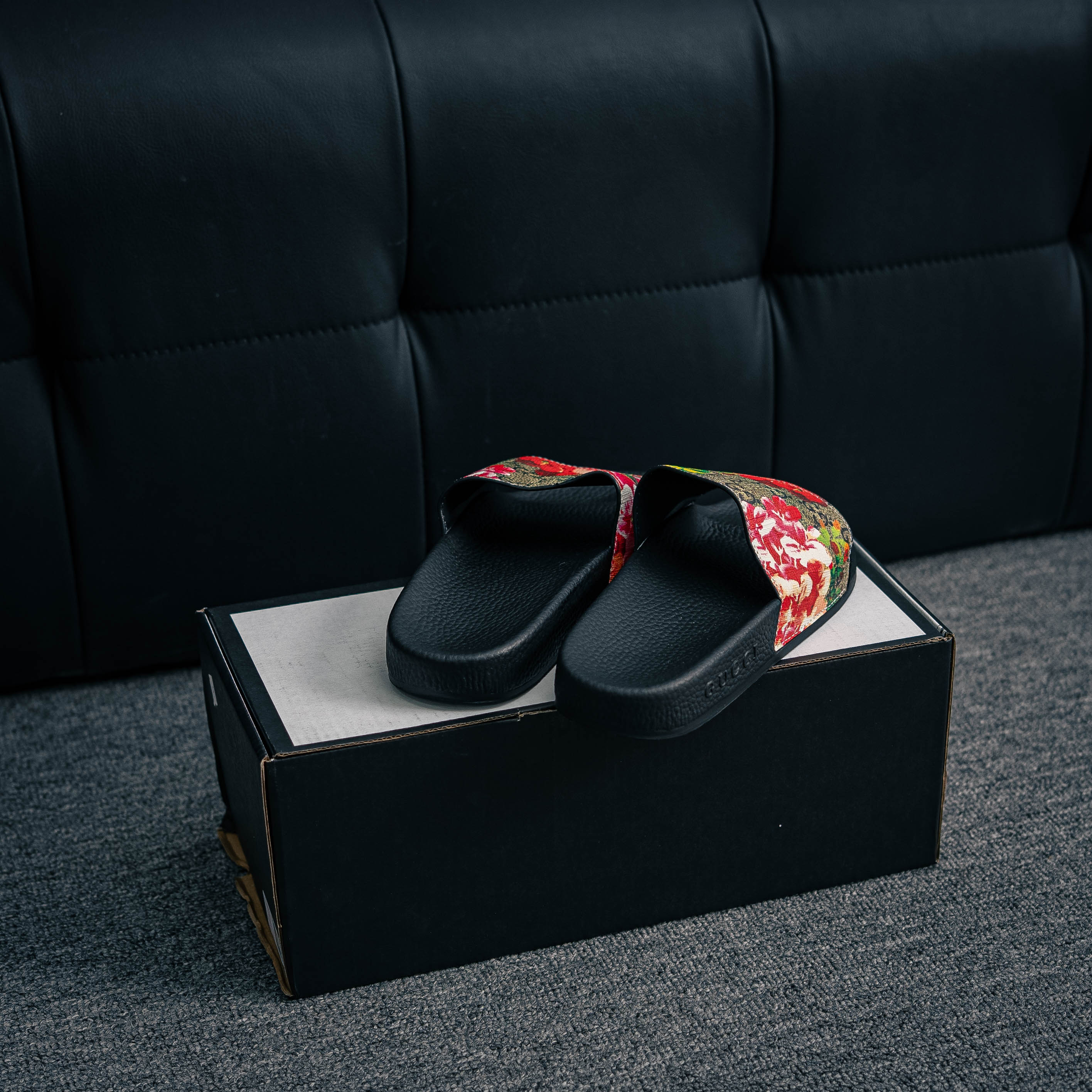 Gucci GG Supreme Bloom slides (1:1)_img_4