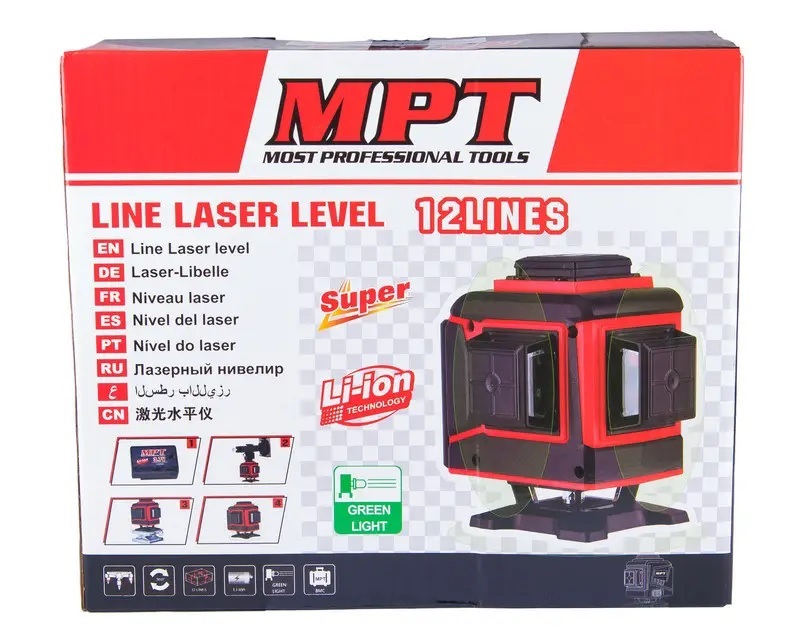 MPT MLL1207 Line Laser Level, Green, 520nm, 3C Model: MLL1207_img_3