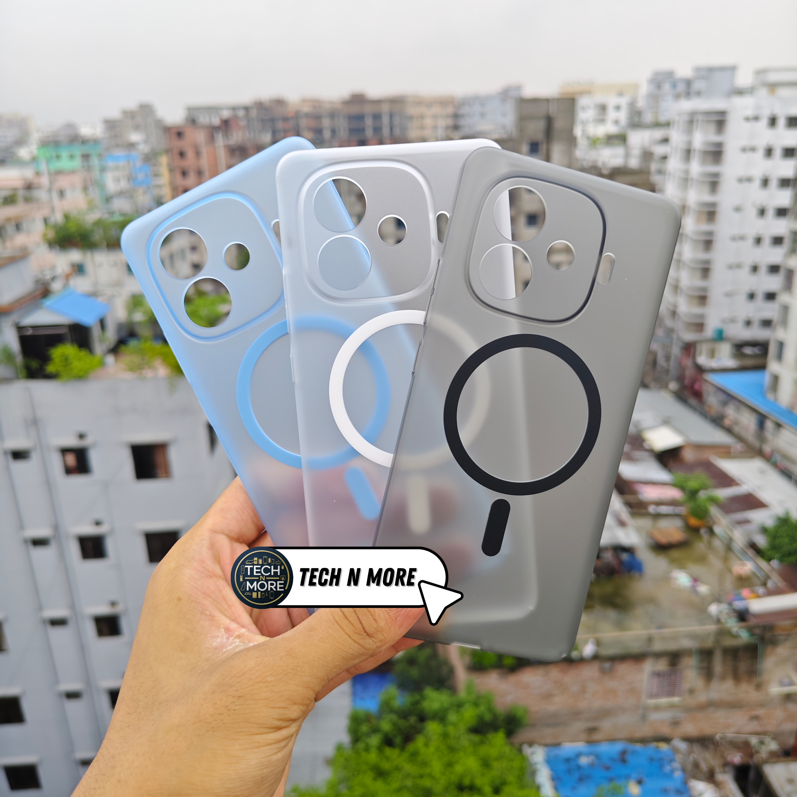 IQOO Z9Turbo Premium magnetic magsafe hard transparent cover_img_0