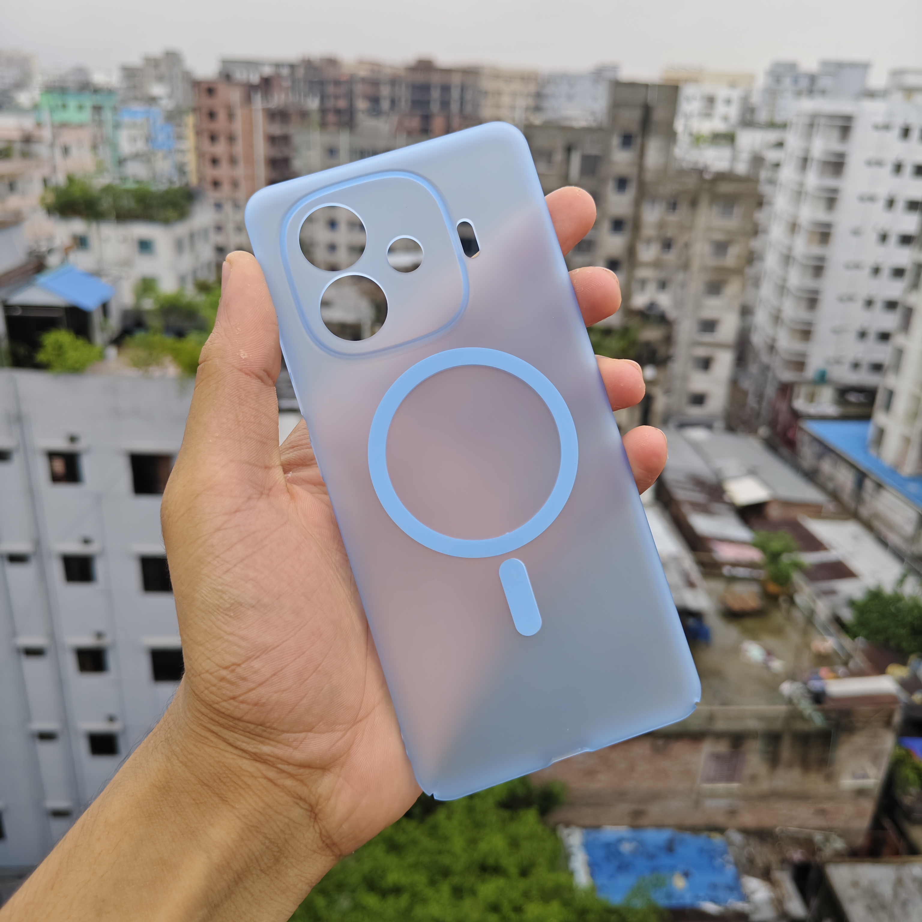 IQOO Z9Turbo Premium magnetic magsafe hard transparent cover_img_4