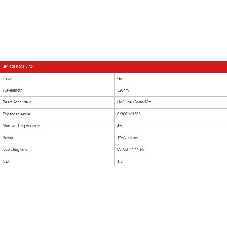 MPT Cross Line Laser Level (360^0 +) Model: MLL507_img_1