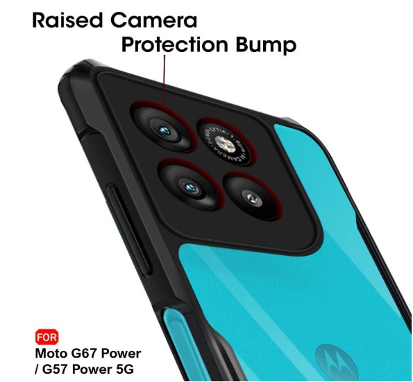 Motorola Moto G67 Power / G57 Power 5G | Camera Protection Module | Hard Back Cover Case_img_1